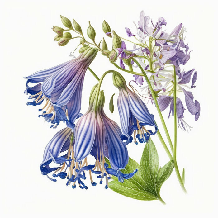 54 открытки с колокольчиками с надписями