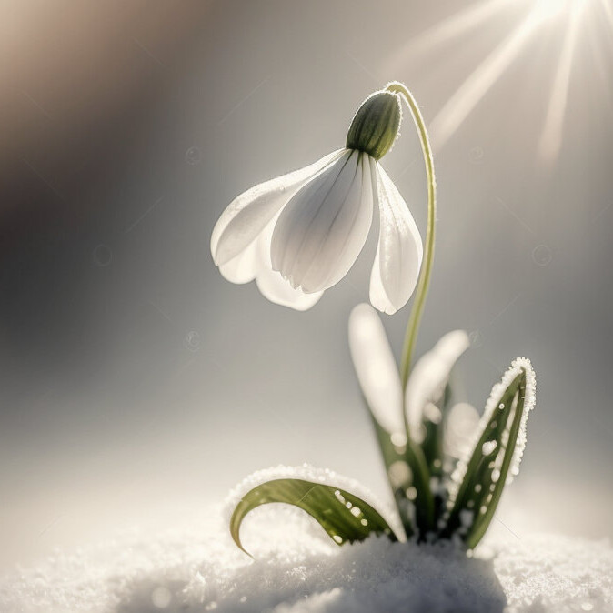 22 открытки с добрым утром с подснежниками